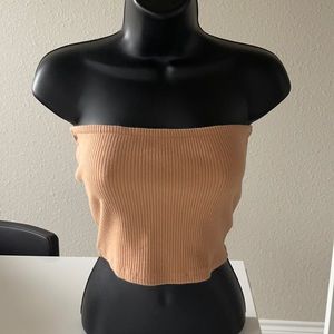strapless crop top